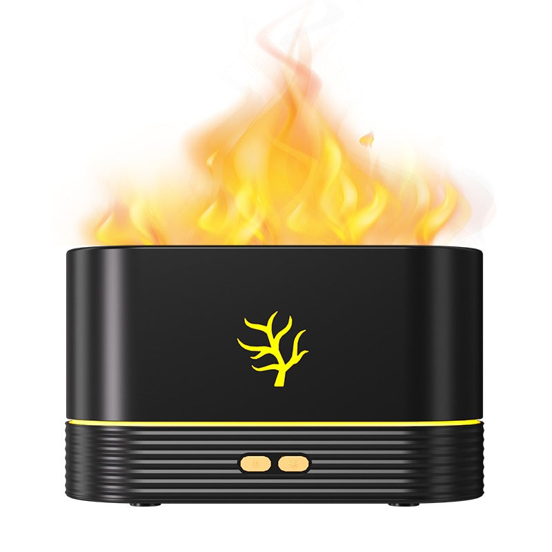 Alev Efektli Akıllı Buhar Makinesi | LED Işıklı Aroma Difüzör & Gece Lambası BU GÜNE ÖZEL 949₺