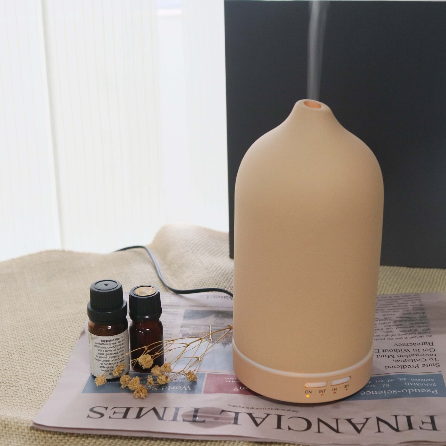 Plastik Aromaterapi Difüzör | 5 Renk Seçenekli 100 ml Ultrasonik Uçucu Yağ Difüzörü & Hava Nemlendirici