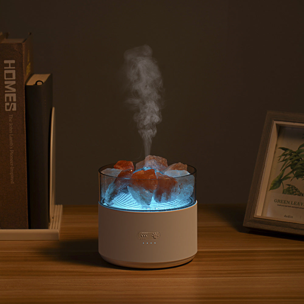 Kristal Tuz Aromaterapi Difüzör | Cool Mist Hava Nemlendirici & LED Ortam Işığı