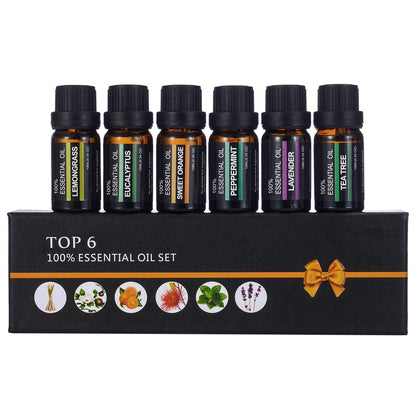 Aromaterapi Uçucu Yağ Seti | Aroma Difüzör Uyumlu Esansiyel Yağ
