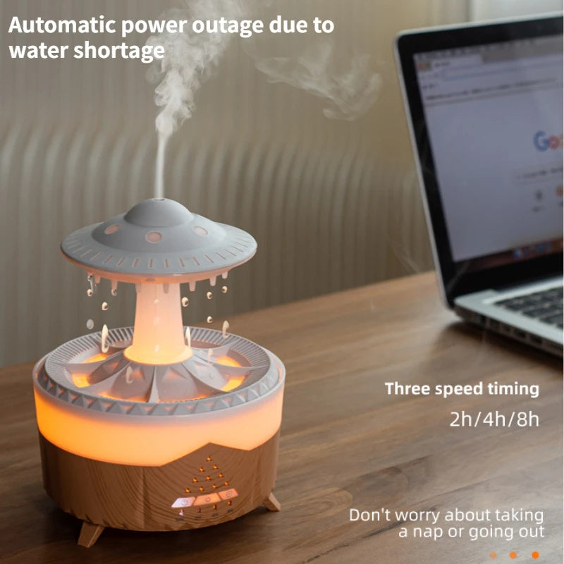 Yeni UFO Yağmur Damlası Aromaterapi Difüzör | USB Hava Nemlendirici & Ev Dekorasyonu