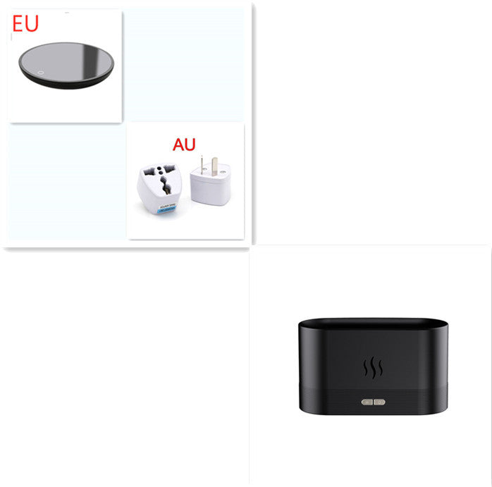 Alev Işıklı Aromaterapi Difüzör | Su Bitince Otomatik Kapanma Özellikli Mist Nemlendirici & Hava Nemlendirici