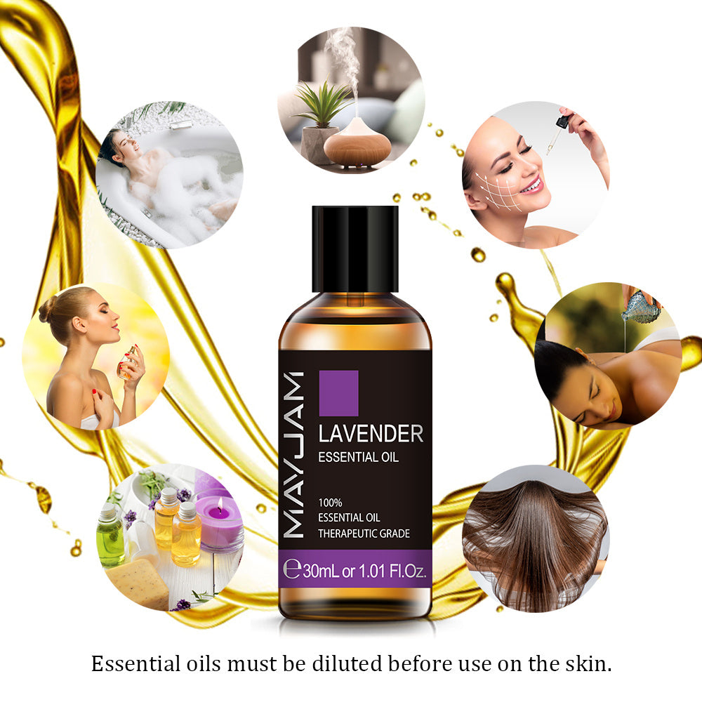 10ml & 30ml Lavanta Uçucu Yağ | Nemlendirici ve Difüzör İçin Saf Esansiyel Yağ