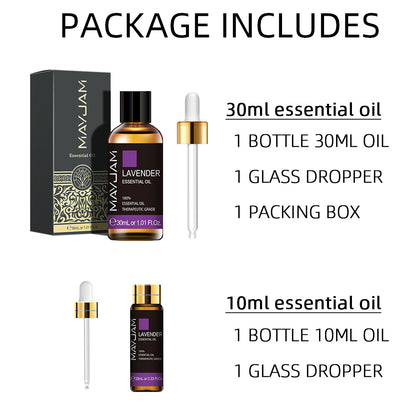 10ml & 30ml Lavanta Uçucu Yağ | Nemlendirici ve Difüzör İçin Saf Esansiyel Yağ