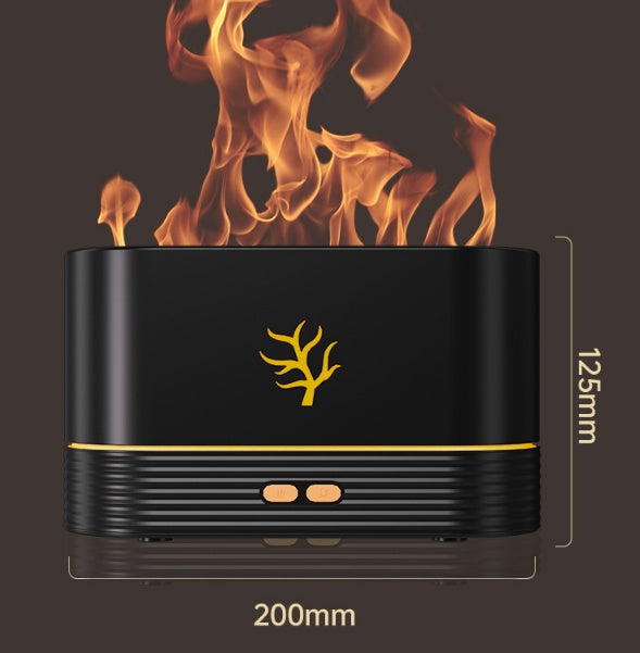 Kutu içeriği: alev efektli aroma difüzörü ve USB kablo (tam set)