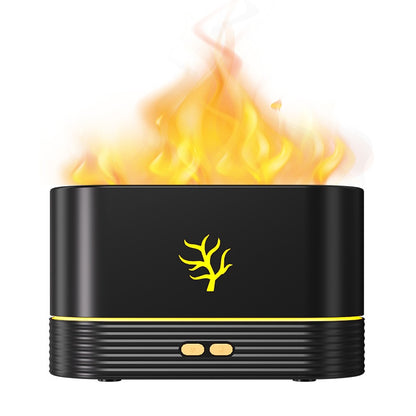 Alev Efektli Akıllı Buhar Makinesi | LED Işıklı Aroma Difüzör & Gece Lambası BU GÜNE ÖZEL 949₺